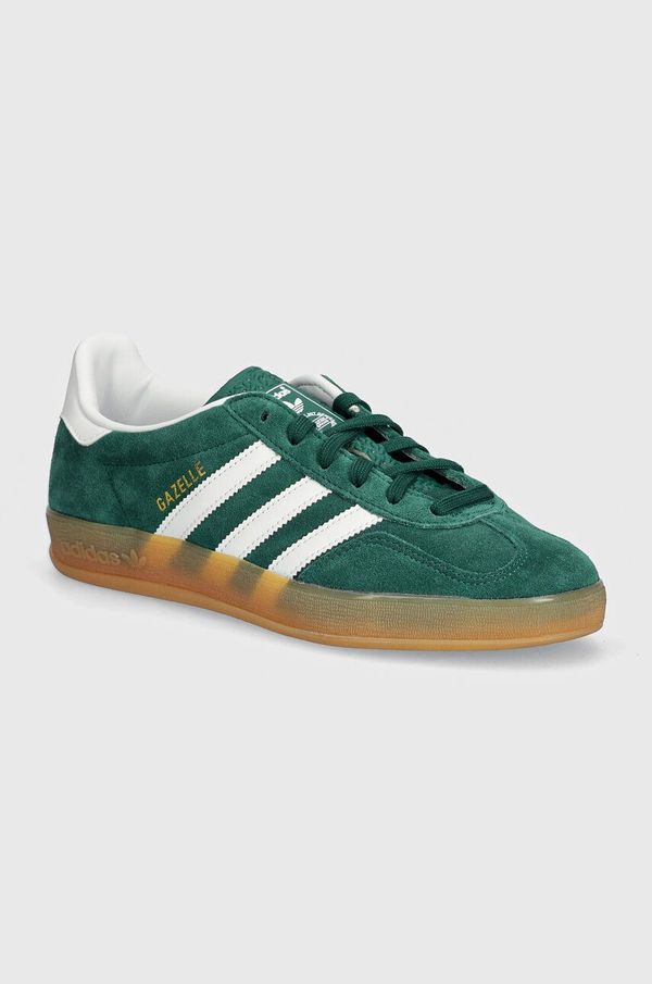 adidas Originals Tenisice od brušene kože adidas Originals Gazelle Indoor boja: zelena, JI2062