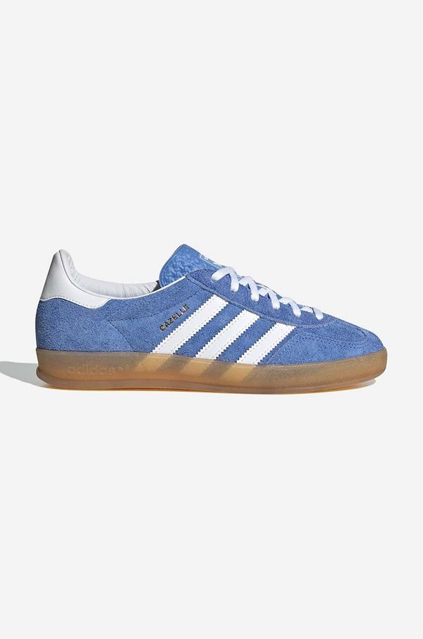 adidas Originals Tenisice od brušene kože adidas Originals Gazelle Indoor W HQ8717-blue