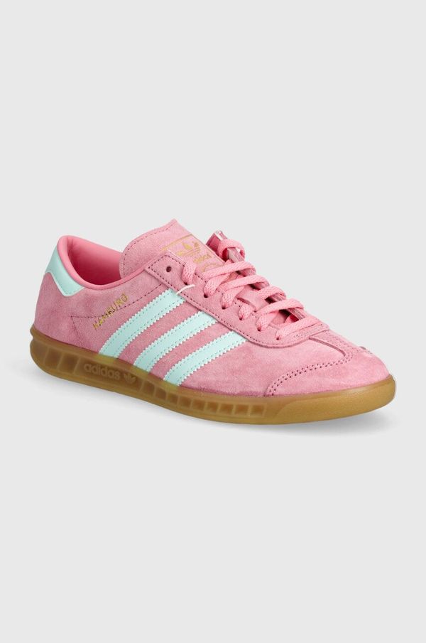 adidas Originals Tenisice od brušene kože adidas Originals Hamburg boja: ružičasta, IH5459