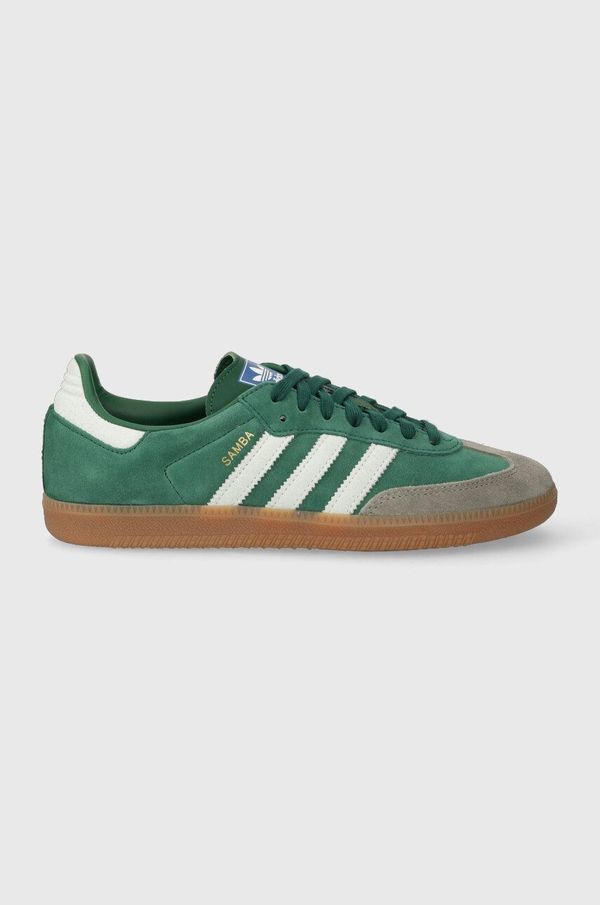 adidas Originals Tenisice od brušene kože adidas Originals Samba OG W boja: zelena ID2054