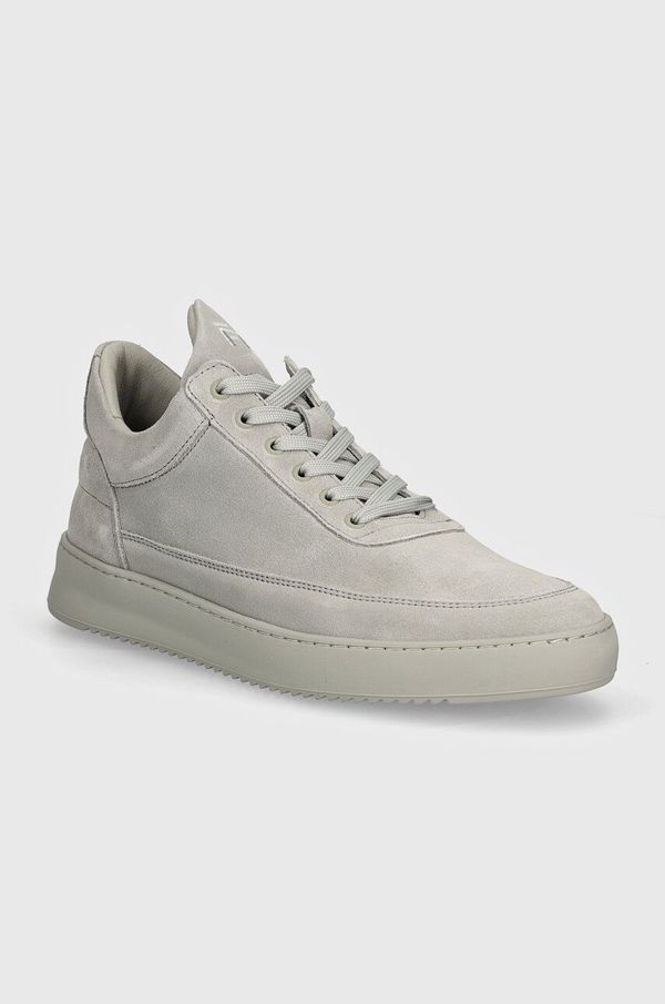 Filling Pieces Tenisice od brušene kože Filling Pieces Low Top Suede All Grey boja: siva, 10122791783
