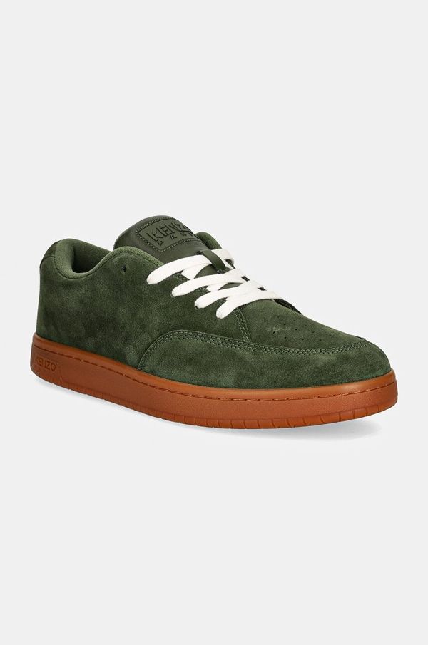 Kenzo Tenisice od brušene kože Kenzo Dome Low Top Sneakers boja: zelena, FD65SN061L56.51