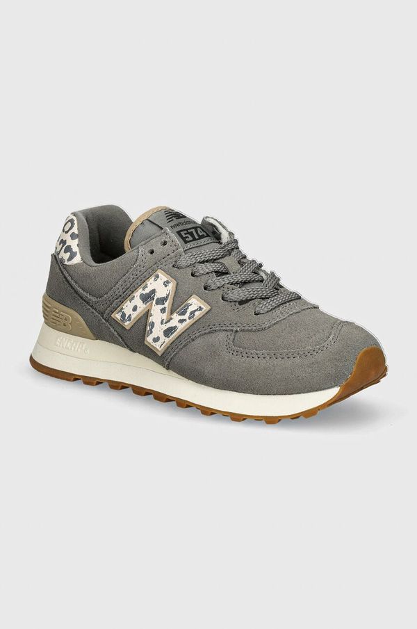 New Balance Tenisice od brušene kože New Balance 574 boja: siva, WL574IJ2