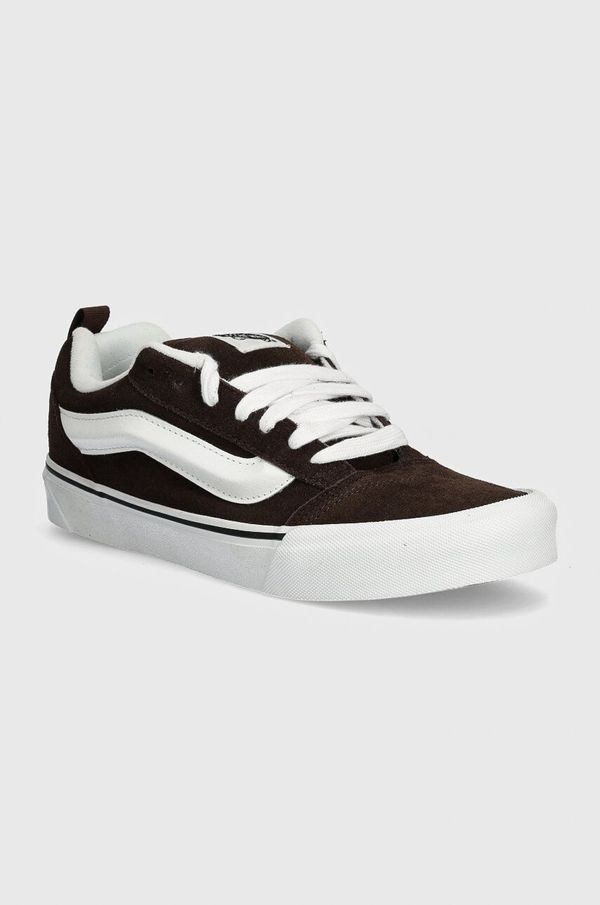 Vans Tenisice od brušene kože Vans Knu Skool boja: smeđa, VN0009QCNWH1