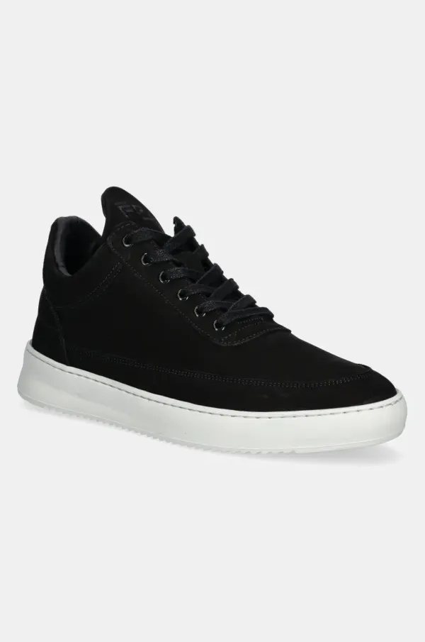 Filling Pieces Tenisice od nubuk kože Filling Pieces Low Top Ripple Nubuck za muškarce, boja: crna, 25122841861