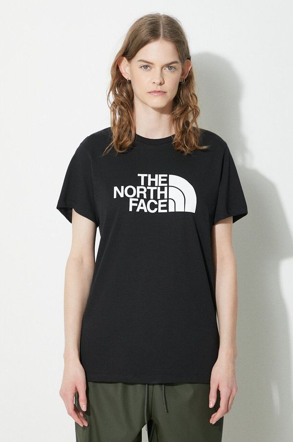 The North Face Pamučna majica The North Face W S/S Relaxed Easy Tee za žene, boja: crna, NF0A87N9JK31