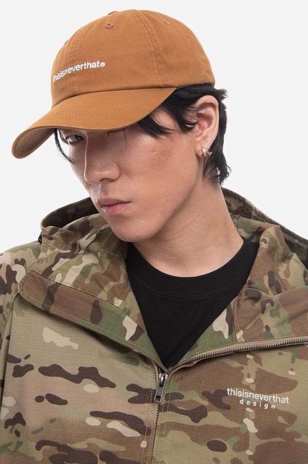 thisisneverthat Pamučna kapa sa šiltom thisisneverthat T-Logo Cap boja: narančasta, s aplikacijom, TN230WHWBC05-RUST