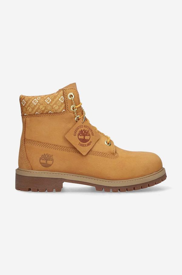 Timberland Čizme od brušene kože Timberland Premium boja: smeđa, ravni potplat, A5SY6-BROWN