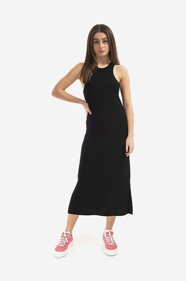 Tom Wood Haljina Tom Wood Wood Rib Dress boja: crna, midi, ravna, 22173.999-BLACK