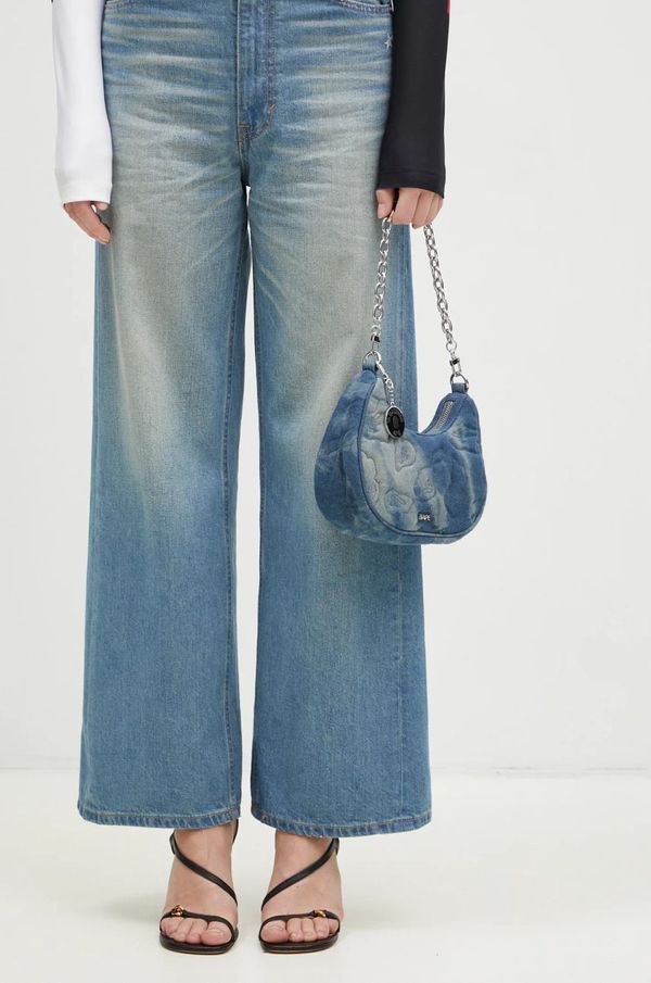 A Bathing Ape Torba A Bathing Ape Camo Quilting Denim Moon Shape Bag boja: tamno plava, 1K80289002