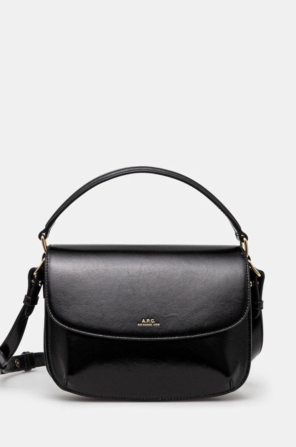 A.P.C. Torba A.P.C. Sac Sarah Shoulder Mini boja: crna, PXCAM-F61629