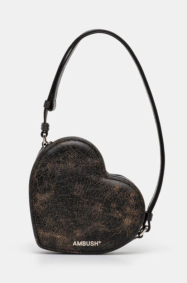 Ambush Torba AMBUSH Crackle Heart Shoulder Bag boja: crna, BWNN006F24LEA0011000