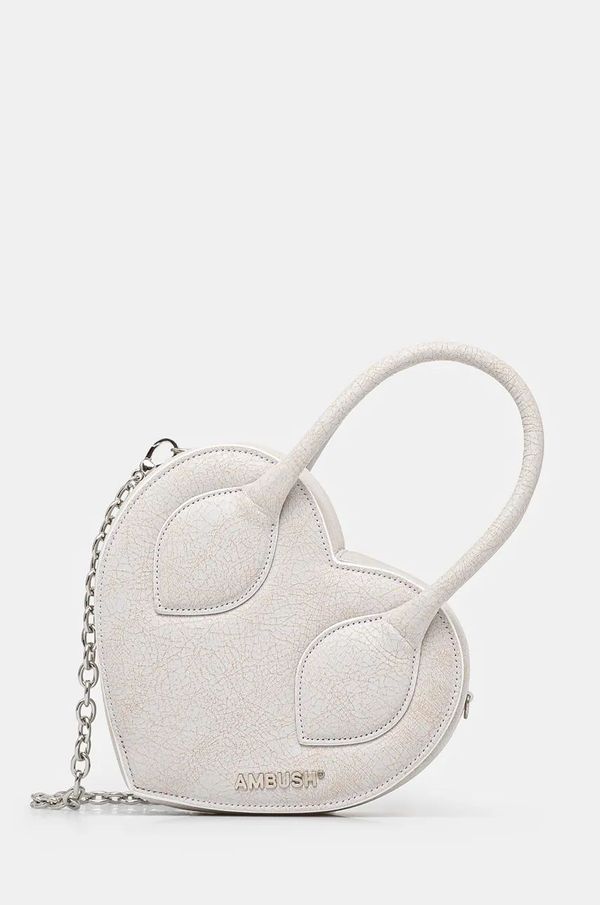 Ambush Torba AMBUSH Crackle Heart Top Handle Bag boja: siva, BWNP028F24LEA0010100