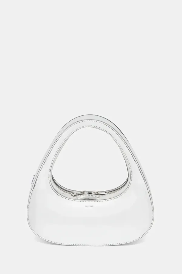 coperni Torba Coperni Mirrored Baguette Swipe boja: srebrna, COPBA04F6005