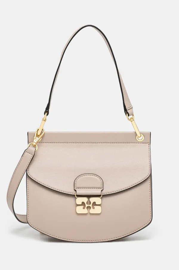 GANNI Torba GANNI Apo-G Bag Small boja: bež, A6460