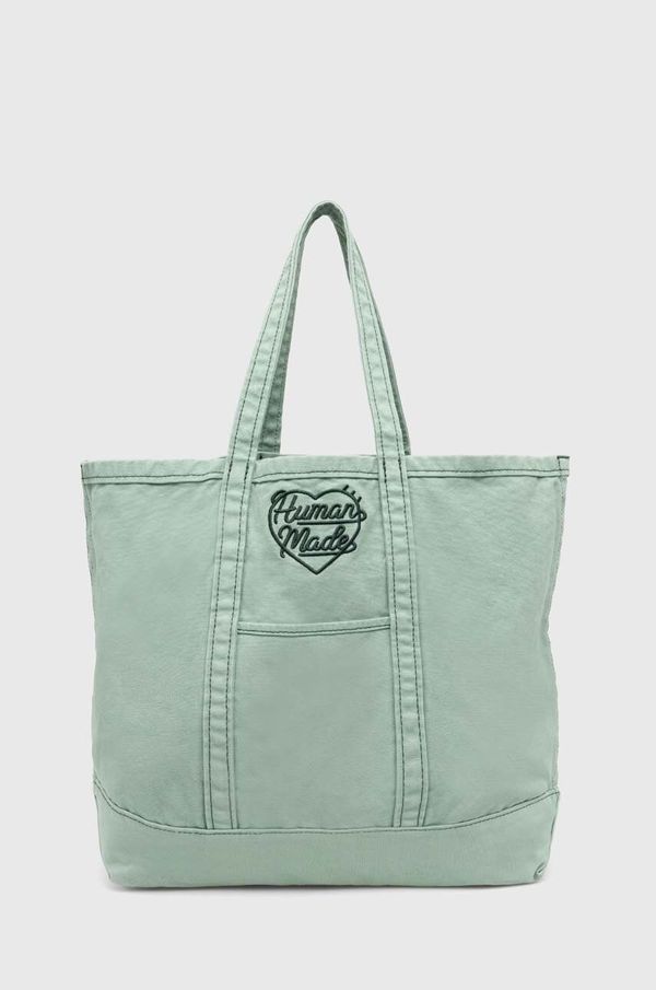 Human Made Torba Human Made Garment Dyed Tote Bag boja: zelena, HM27GD037