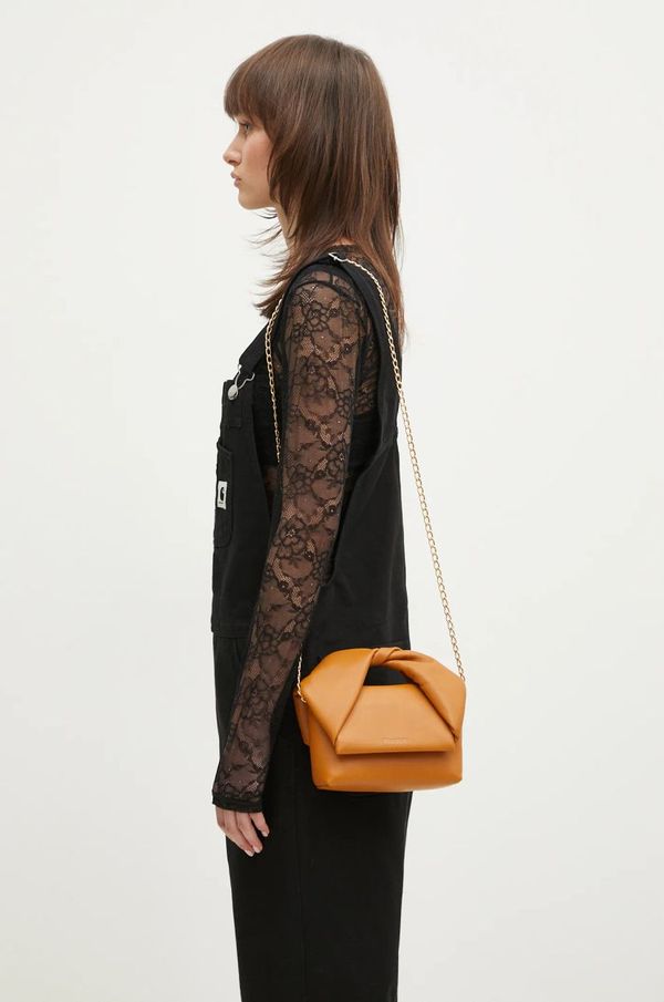 JW Anderson Torba JW Anderson Small Twister Bag boja: smeđa, HB0643.LA0088.604