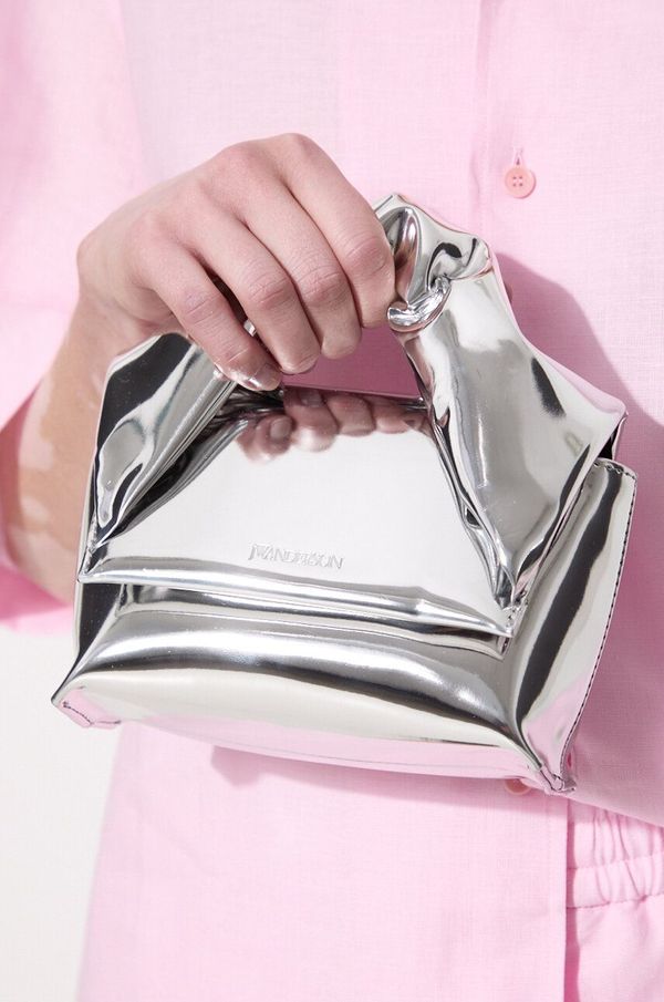 JW Anderson Torba JW Anderson Small Twister Bag boja: srebrna, HB0597.FA0284.910