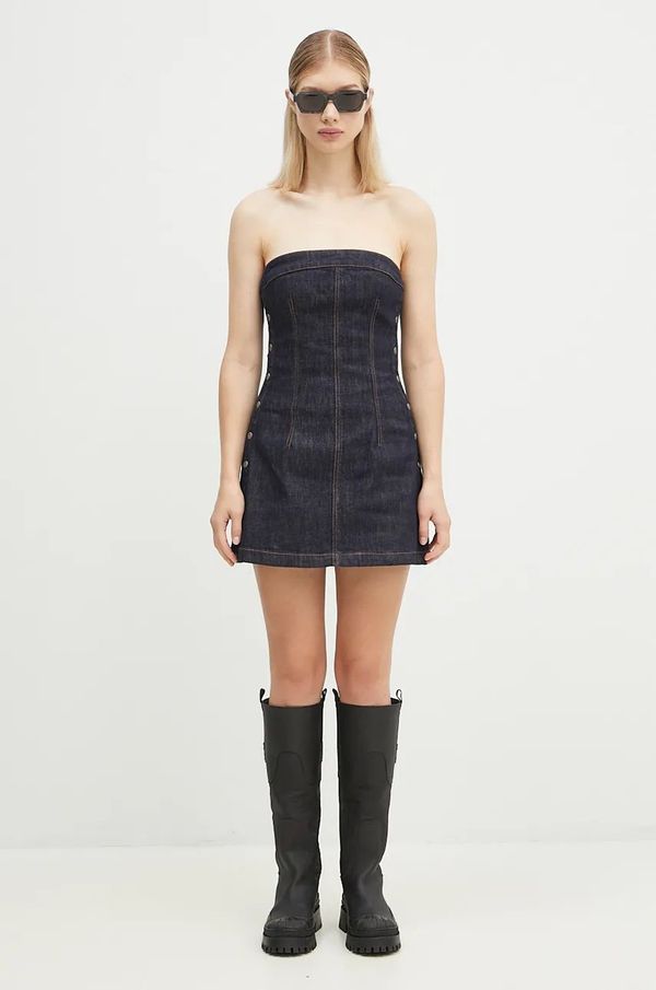 KSUBI Traper haljina KSUBI Hotline boja: tamno plava, mini, uska, WFA24DR002