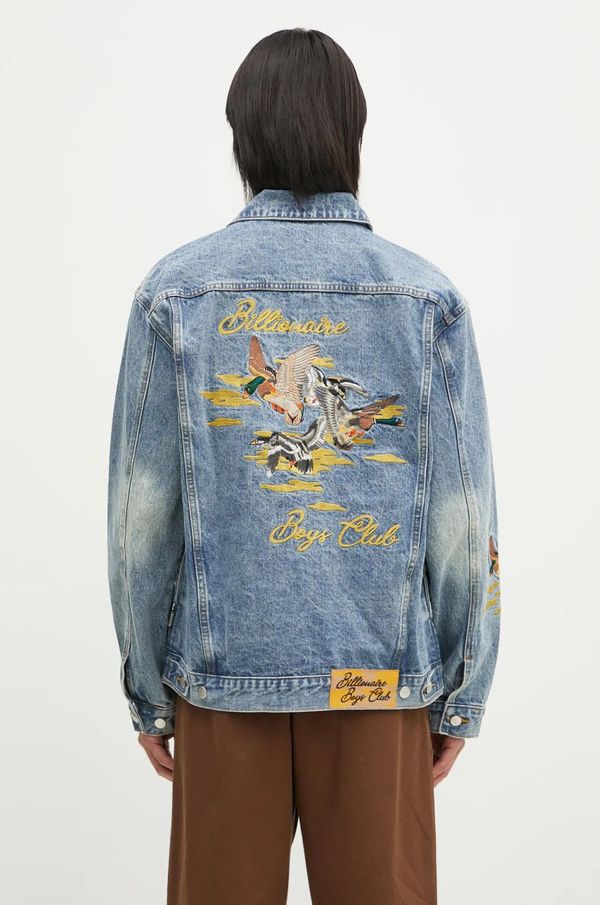 Billionaire Boys Club Traper jakna Billionaire Boys Club Duck Embroidered Denim Jacket za muškarce, za prijelazno razdoblje, B24410