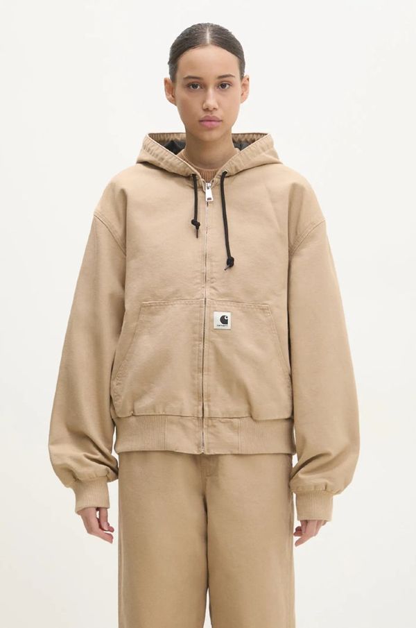 Carhartt WIP Traper jakna Carhartt WIP OG Active Jacket za žene, boja: smeđa, za prijelazno razdoblje, oversize, I034321.700