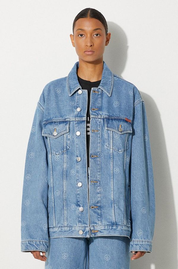 Martine Rose Traper jakna Martine Rose Oversized Denim Jacket za žene, za prijelazno razdoblje, oversize, 201WD05508