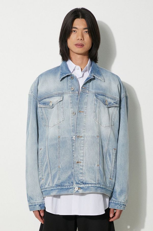 Vetements Traper jakna VETEMENTS Logo Denim Jacket za prijelazno razdoblje, oversize, UE64JA390N