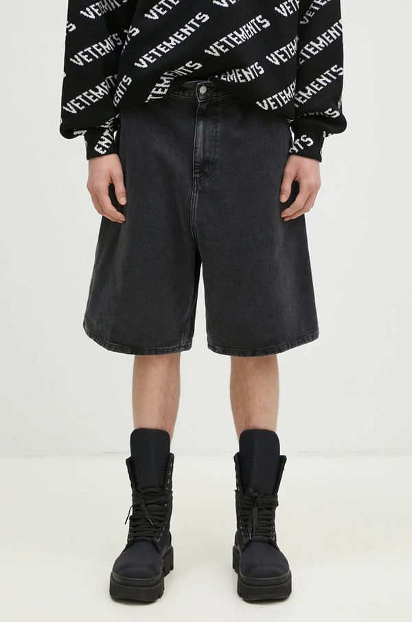 Carhartt WIP Traper kratke hlače Carhartt WIP Rivet Short za muškarce, boja: crna, I034319.8906