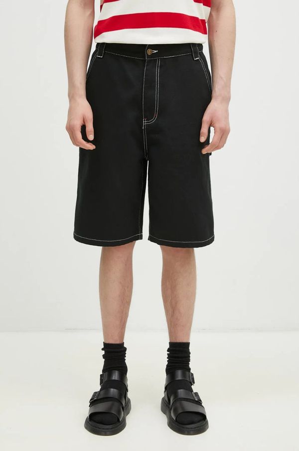 Icecream Traper kratke hlače ICECREAM Canvas Carpenter Shorts za muškarce, boja: crna, ICW002