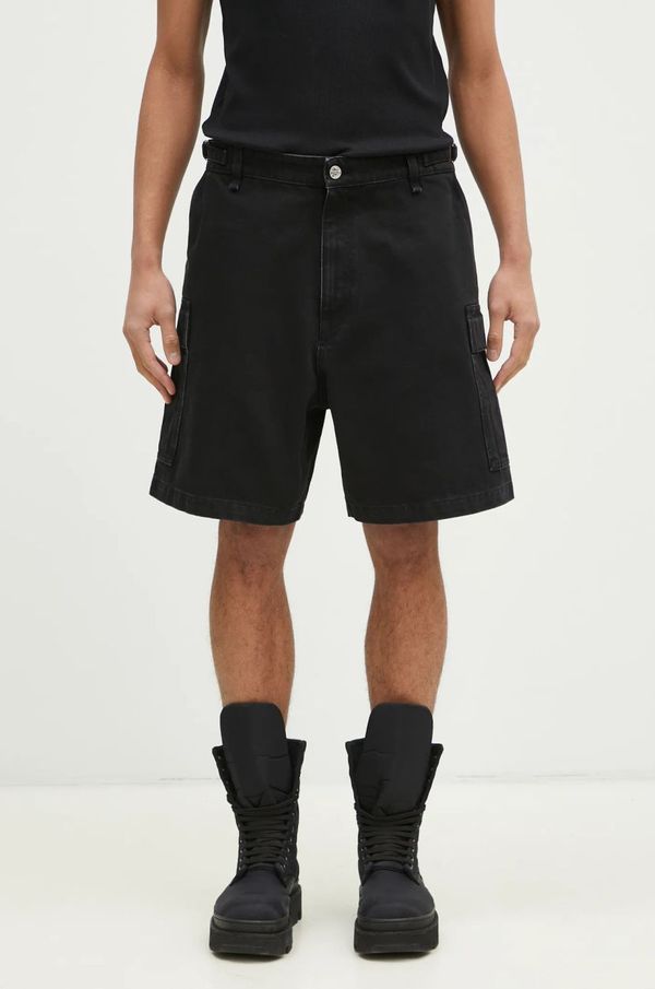 Vetements Traper kratke hlače VETEMENTS Cargo za muškarce, boja: crna, UA66SS520B