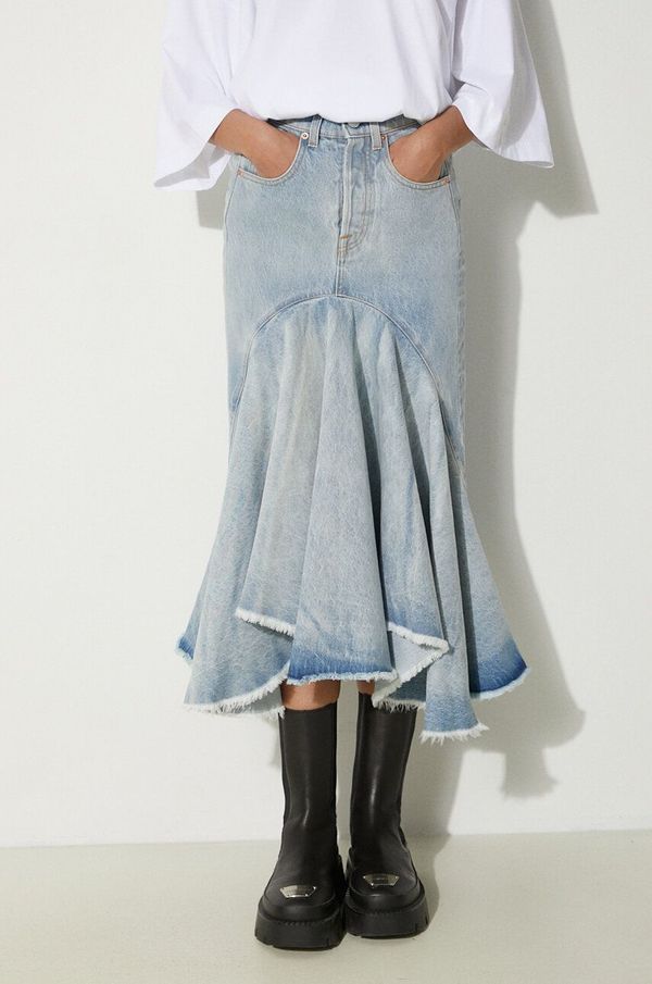 Vetements Traper suknja VETEMENTS Denim Midi midi, širi se prema dolje, WE64SK700N