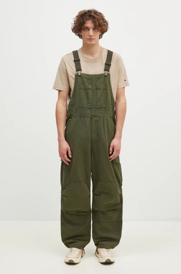 Carhartt WIP Traper tregerice Carhartt WIP Cargo Bib Overall boja: zelena, I033752.2BR4J