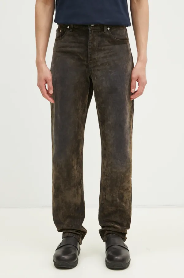 Helmut Lang Traperice adidas Originals Mid Rise Slim.Flock1 za muškarce, boja: zelena, O09DM202