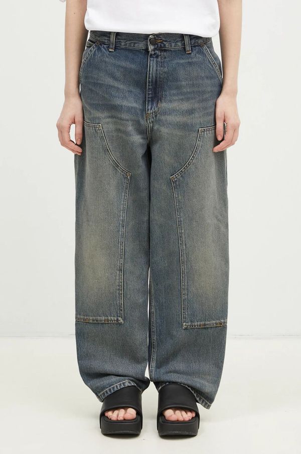 Carhartt WIP Traperice Carhartt WIP Brandon Double Knee Pant za žene, srednje visoki struk, I034635.014Q