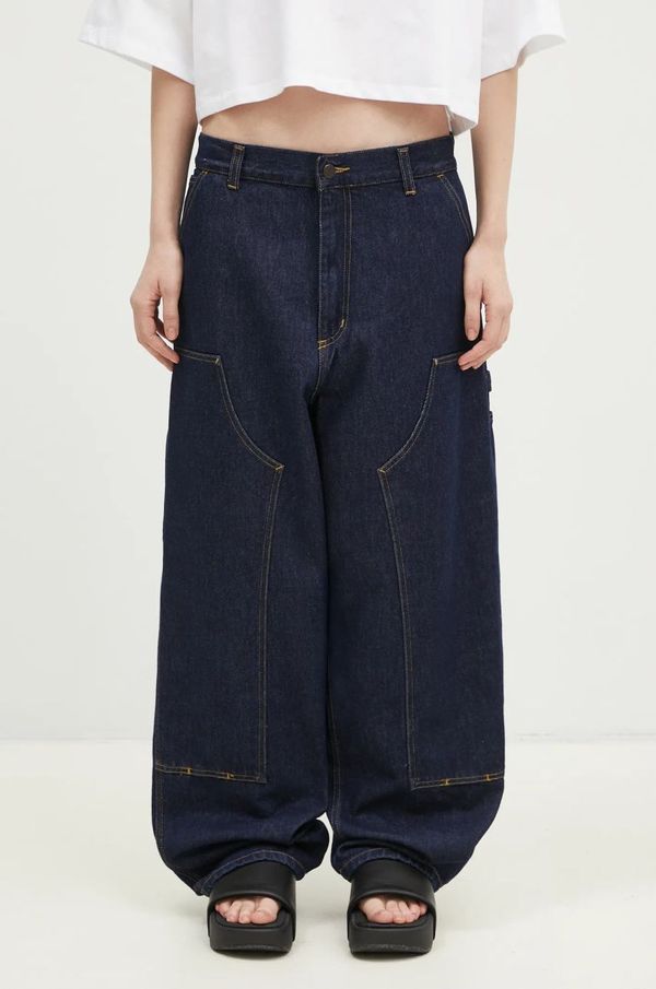 Carhartt WIP Traperice Carhartt WIP Brandon Double Knee Pant za žene, srednje visoki struk, I034635.102