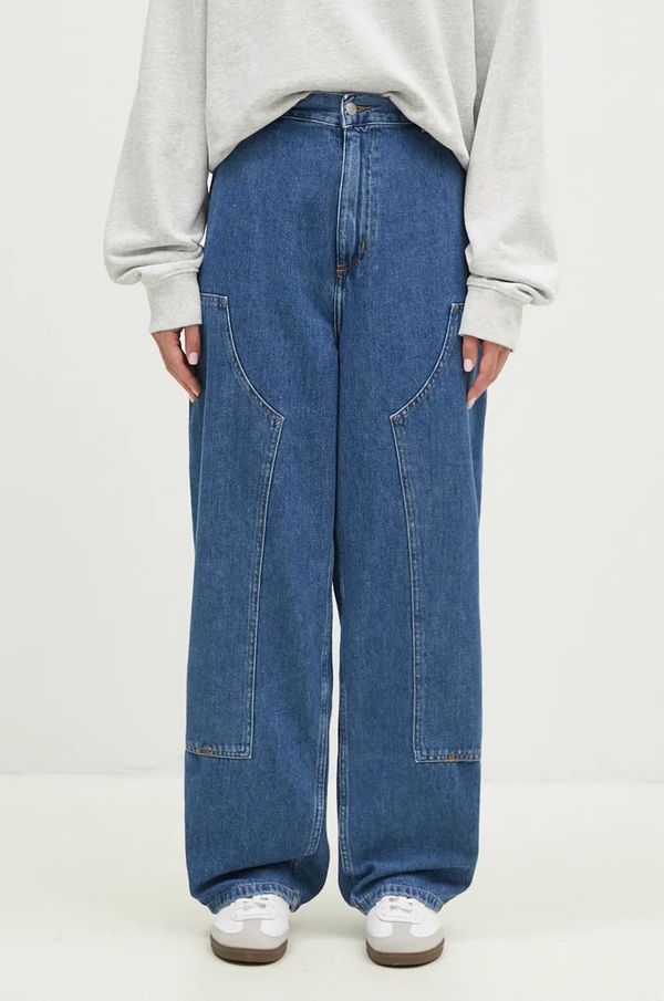 Carhartt WIP Traperice Carhartt WIP Brandon Double Knee Pant za žene, visoki struk, I034229.0106