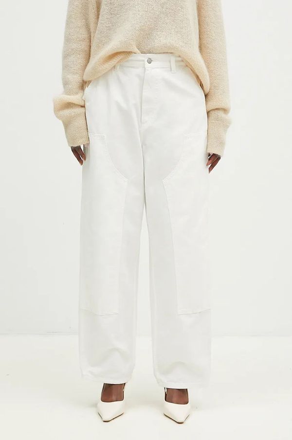 Carhartt WIP Traperice Carhartt WIP Brandon Double Knee Pant za žene, visoki struk, I034247.D602