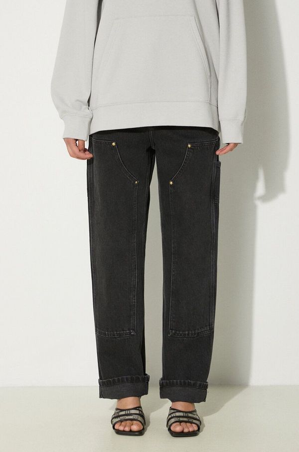 Carhartt WIP Traperice Carhartt WIP Nashua Double Knee Pant za žene, visoki struk, I033748.8906