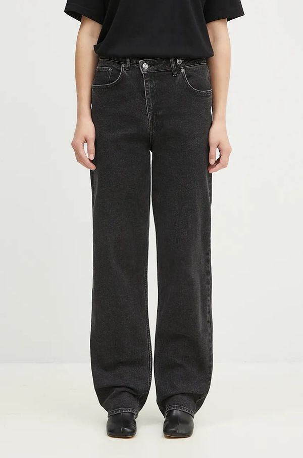 KSUBI Traperice KSUBI Relax Jean Noir za žene, visoki struk, WPF24DJ034