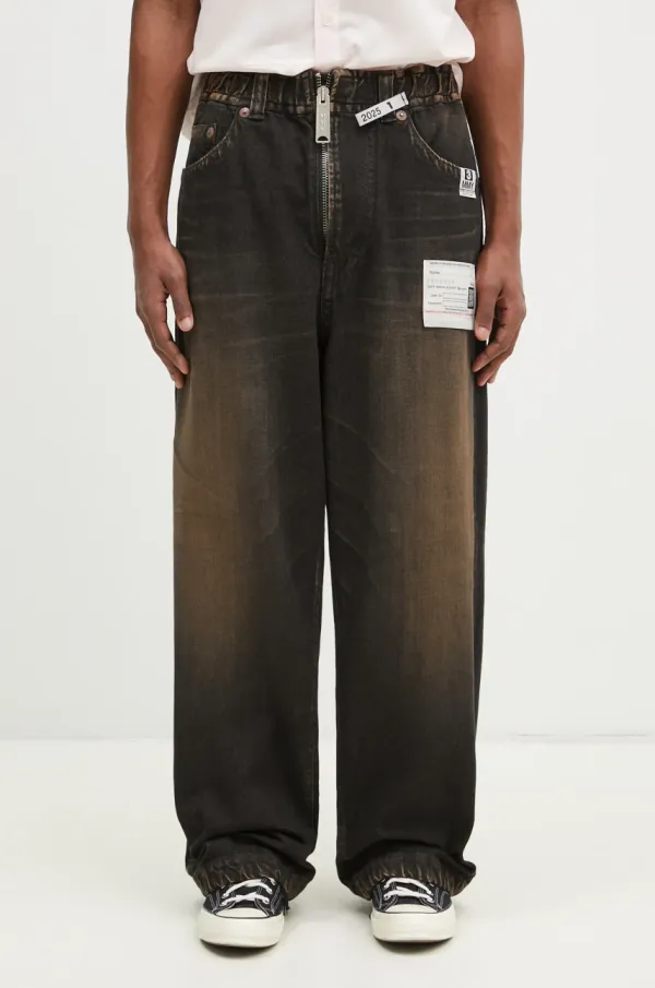 Maison MIHARA YASUHIRO Traperice Maison MIHARA YASUHIRO Amateur Sewn Wide Jeans za muškarce, A14PT023