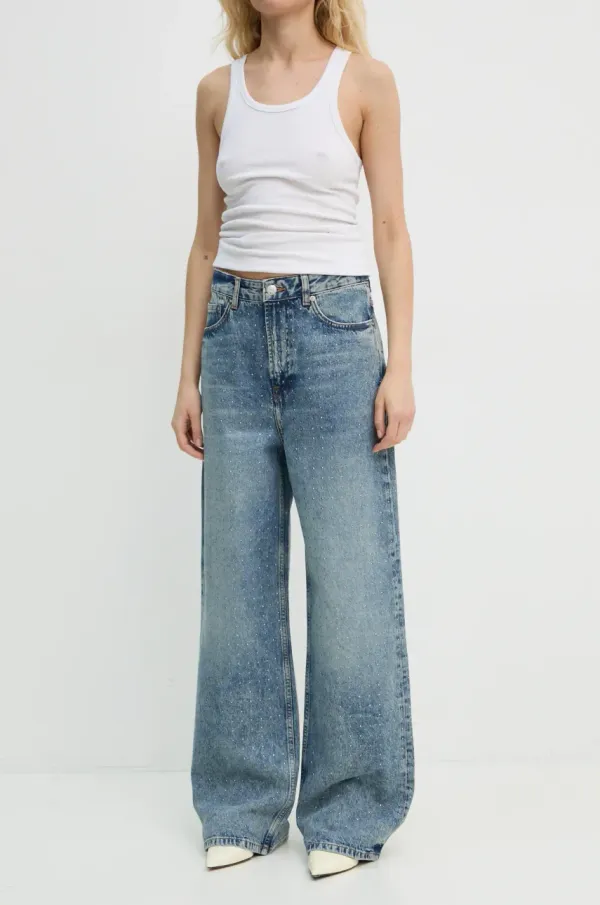 Samsoe Samsoe Traperice Samsoe Samsoe SHELLY za žene, visoki struk, F23100208