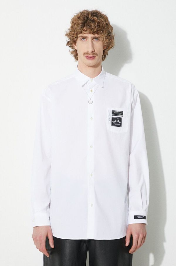 Undercover Košulja Undercover Shirt za muškarce, boja: bijela, relaxed, s klasičnim ovratnikom, UC1D4404