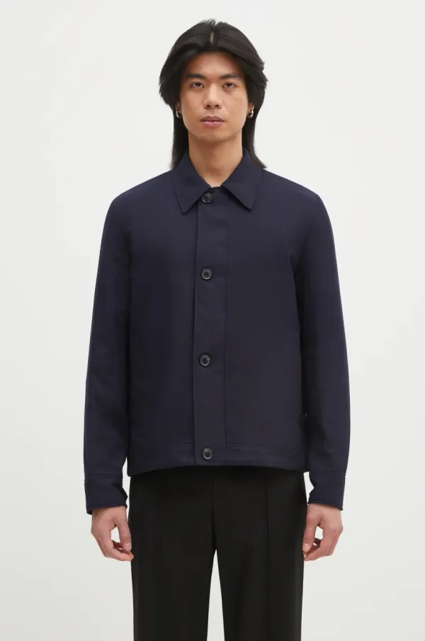 Paul Smith Vunena jakna Paul Smith boja: tamno plava, za prijelazno razdoblje, M1R-403Z-P01746