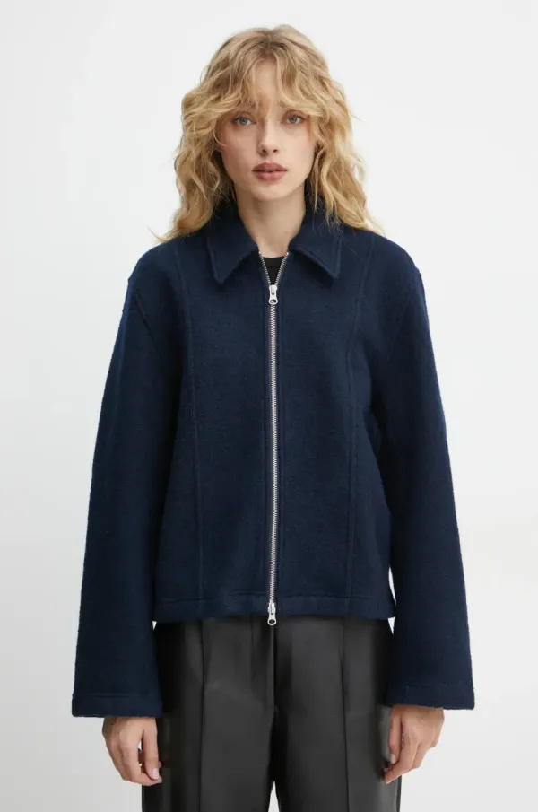 Samsoe Samsoe Vunena jakna Samsoe Samsoe SAANNA boja: tamno plava, za prijelazno razdoblje, F24400017