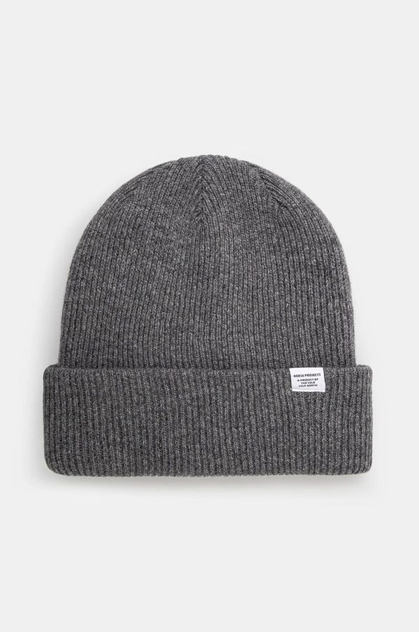 Norse Projects Vunena kapa Norse Projects Czapka Norse Project Norse Beanie N95-0569 1500 boja: siva, vunena