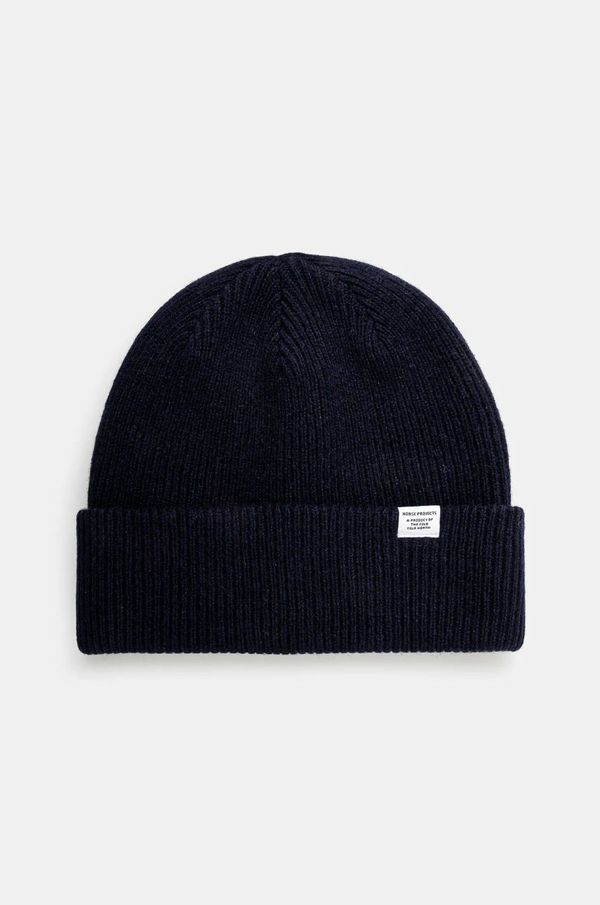 Norse Projects Vunena kapa Norse Projects Czapka Norse Projects Norse Beanie N95-0569 7004 boja: tamno plava, vunena