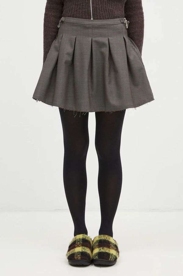 Our Legacy Vunena suknja Our Legacy Object boja: siva, mini, širi se prema dolje, W4244OGA