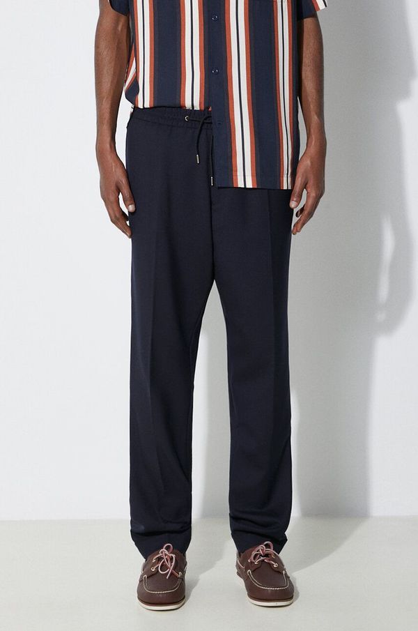 Paul Smith Vunene hlače Paul Smith boja: tamno plava, chinos kroj, M1R-921T-G00001