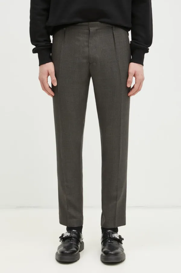 Paul Smith Vunene hlače Paul Smith boja: zelena, chinos kroj, M1R-056Z-P02569