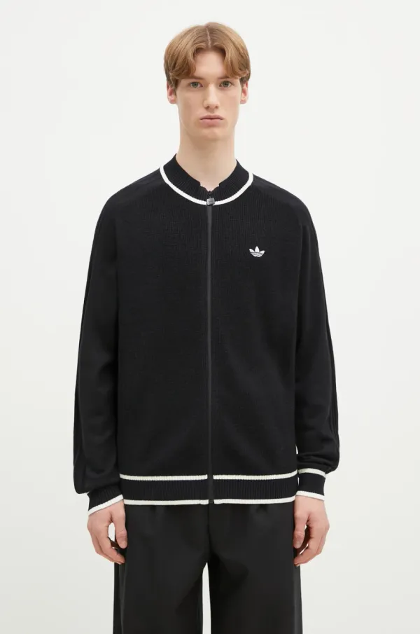 adidas Originals Vuneni kardigan adidas Originals Premium Cardigan boja: crna, JD3403